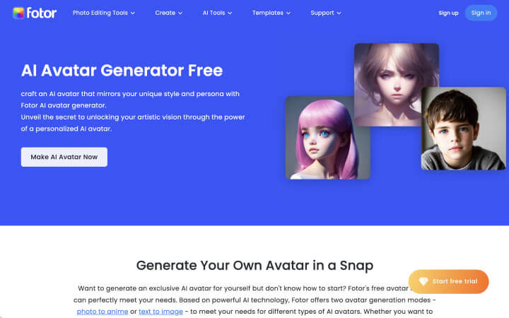 starrytars AI Avatar Generator