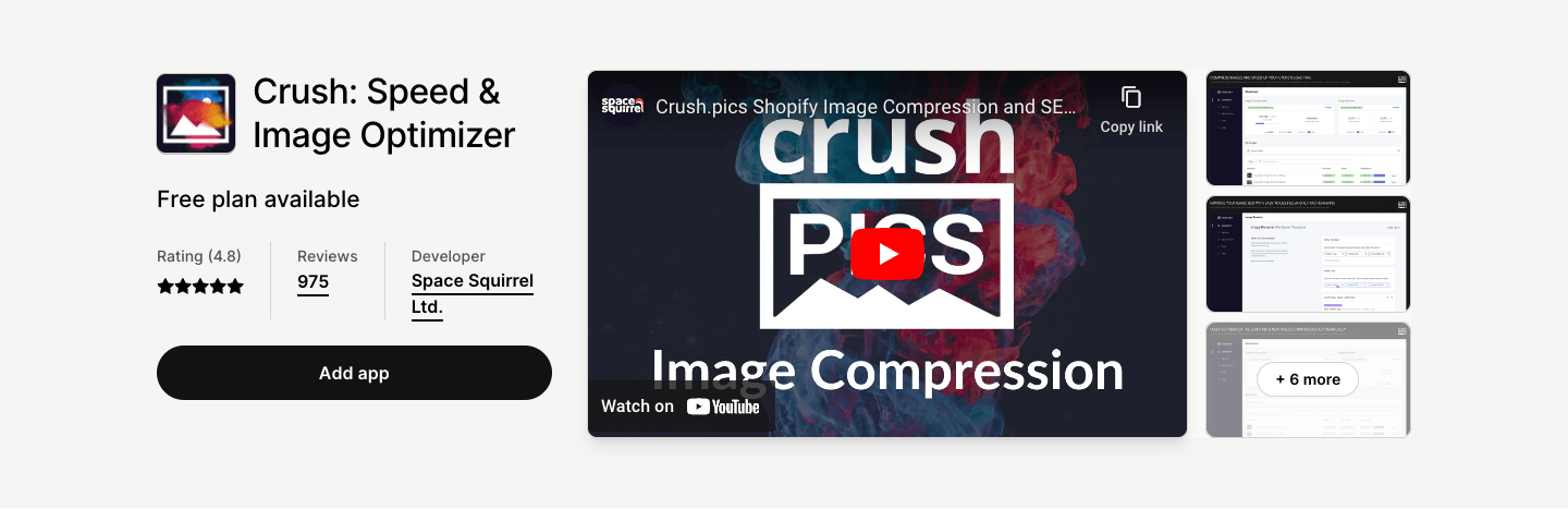 Speed up your shop &amp; boost image SEO with Crush.pics image optimizer &amp; image renaming tools