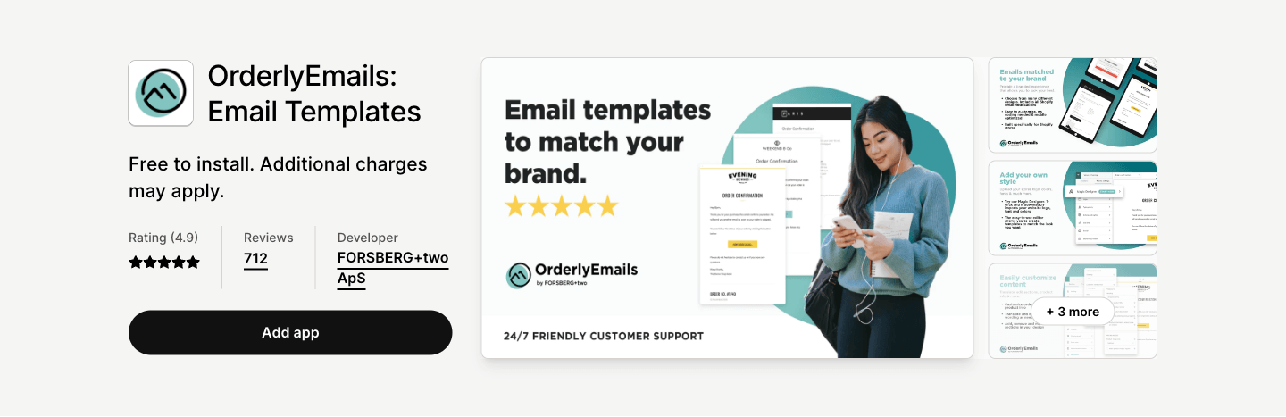 Customize your store's email notifications to enhance your brand and increase sales effortlessly.
