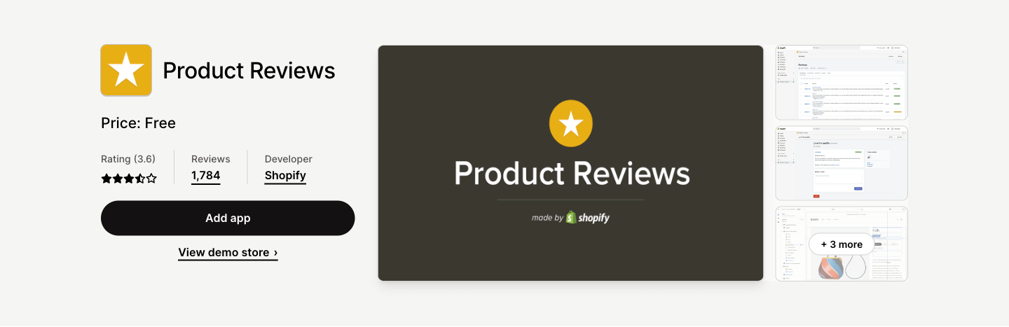 Highlight what customers love about your products by adding ratings and reviews to your online store
